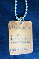 i.m. print: copper ~ spring poem